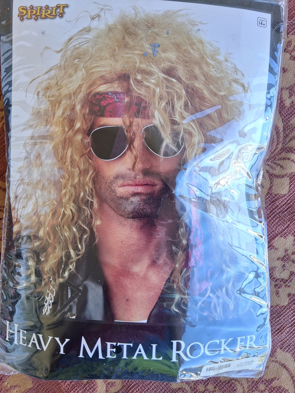 Heavy Metal Rocker Costume Wig - Picture 2 of 7